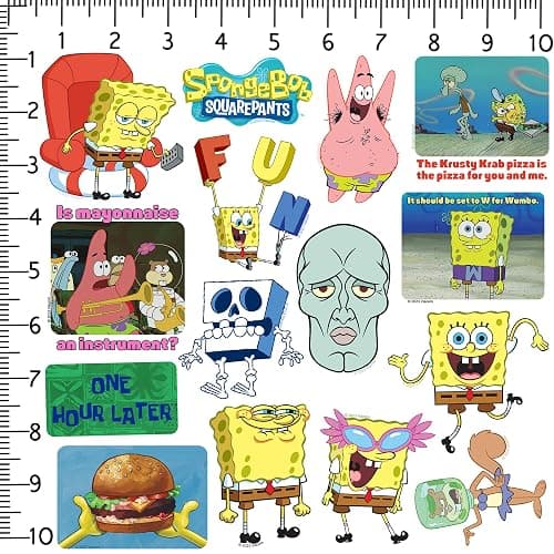 Spongebob Meme Sticker Pack 50ct – Die Cut Vinyl Large Deluxe Variety Set for Laptop, Water Bottle, Scrapbooking, Tablet & Indoor/Outdoor Use thumbnail 3