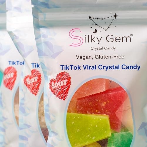 Silky Gem Sour Bites – Mini Crystal Candy with Pixie Sour Sparkle – Crunchy Outside, Soft Inside – Tangy & Sweet Treat – Vegan, Gluten-Free, Nut-Free – Christmas candy 6 oz Bag thumbnail 5