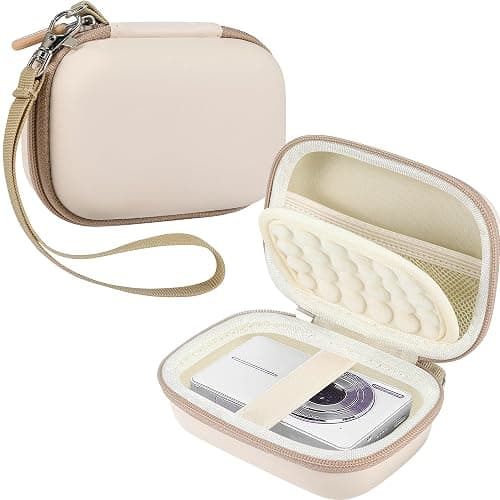 Leayjeen Digital Camera Case Compatible with CAMKORY/Canon PowerShot ELPH 180/ Sony DSCW800/ FHD 1080P 44MP Point Digital Camera,Compact Digital Camera-White(Case Only) - Image 1