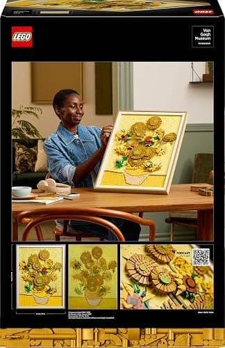 LEGO Art Vincent Van Gogh – Sonnenblumen - 3D-Blumengemälde mit beweglichen Blüten - Deko fürs Wohnzimmer oder Büro - Bausatz für Erwachsene - Kreative Geschenkidee für Männer & Frauen 31215 thumbnail 10