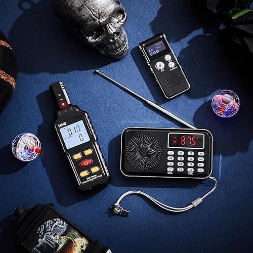 Dunzy 5 Pcs Ghost Hunting Equipment Kit Ghost Hunting Box with 1 Emf Meter 2 LED Balls and 1 Digital Voice Recorder Paranormal Equipment Emf Meter Detector for Home Outdoor thumbnail 7