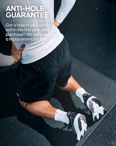 DANISH ENDURANCE Cushioned Running Socks for Long Distances, Anti-Blister & Sweat Wicking, Quarter Length, for Men & Women, Unisex, 3 or 5 Pack thumbnail 4