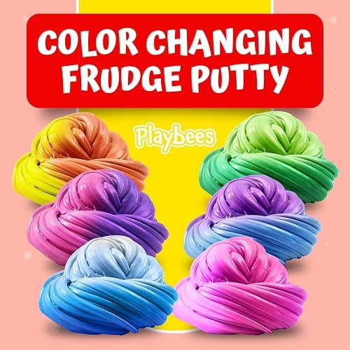 Playbees Color Changing Therapy Putty 12 Pack - Silly Mini Putty Thinking Slime for Sensory Play, Educational Games, Fidget Putty 8-15 - Heat Sensitive Magical Color Shifts - Slime Favors 0.5 Oz thumbnail 2