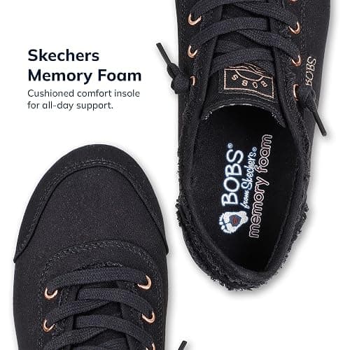 Skechers Women's Bobs B Cute Sneaker – Memory Foam, Flexible Outsole, Lightweight Vegan Shoes thumbnail 3