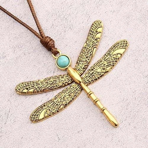 Bjesinmo Boho Necklaces for Women Long Wooden Pendant Vintage Necklace | Bohemian Long Necklaces Chunky Boho Pendant Necklace for Women Sweater Chain Necklace Handmade Statement Hippie Jewelry thumbnail 5