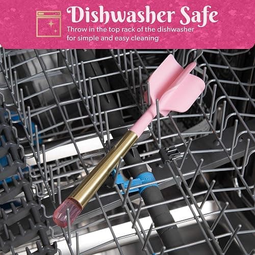 Paris Hilton Meat Chopper with Pink Jewel Shaped Handle, Heat-Resistant up to 400°F, Dishwasher Safe Kitchen Tools and Utensil, Pink and Gold thumbnail 6
