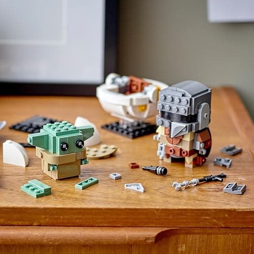 Lego BrickHeadz Star Wars The Mandalorian & The Child 75317 Building Kit, Fun Building Toy for Kids and Any Star Wars Fan Featuring Buildable The Mandalorian and The Child Figures (295 Pieces) thumbnail 6