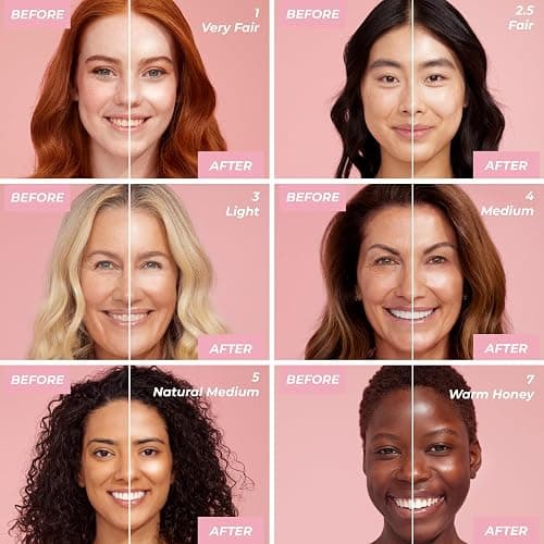 MCoBeauty - Flawless Glow Luminous Skin Filter - 4.5 Medium Shade - 4-in-1 Multi-Use Formula that Contains Squalane - Includes Doe Foot Applicator - Liquid Illuminator thumbnail 4