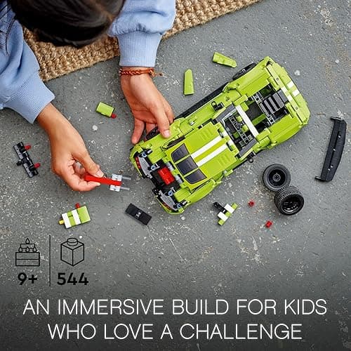 LEGO Technic Ford Mustang Shelby GT500 Building Set 42138 - Pull Back Drag Race Toy Car Model Kit, Featuring AR App for Fast Action Play, Great Gift for Boys, Girls, and Teens Ages 9+ - Multicolor thumbnail 5