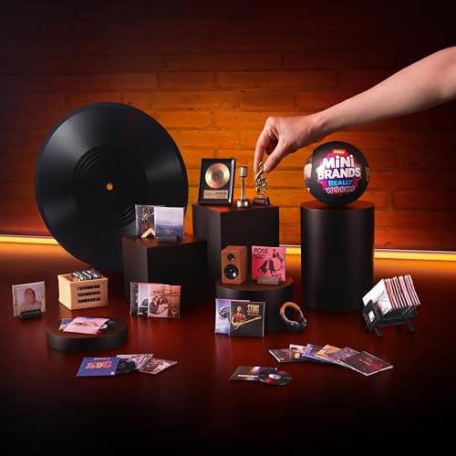 Mini Brands Mini Vinyls Capsule Series 1 by ZURU – Novelty Toy Capsule with 4 Vinyl Records and 1 Accessory, Compatible with Record Player for Teen and Adult Collectors thumbnail 8
