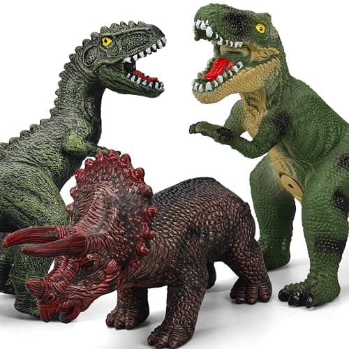 Gzsbaby 6 Piece Jumbo Dinosaur Toys for Kids 3-5 and Toddlers, Large Soft Dinosaur Toys for Lovers - Perfect Party Favors, Birthday Gifts thumbnail 7
