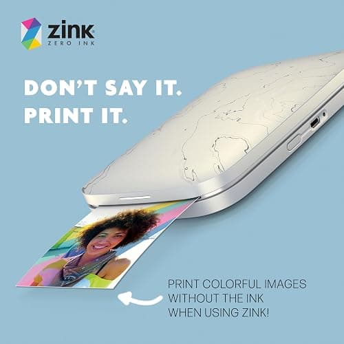 HP Sprocket 2.3 x 3.4 Premium Instant Zink Sticky Back Photo Paper (50 Sheets) Compatible with HP Sprocket Select and Plus Printers. - 50 Pack - Zink Paper thumbnail 5