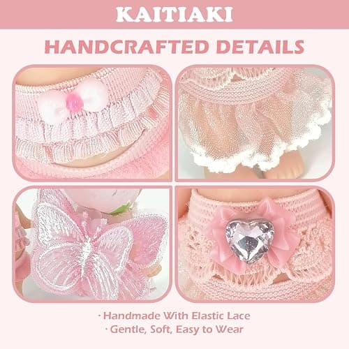 4 Sets Doll Clothes for Sonny Angel, fit for 3 Inch Collectible Dolls for Adult Collectors, Includes Tops and Skirts for Display and Decoration (Cherry Blossom Angel Style) thumbnail 5