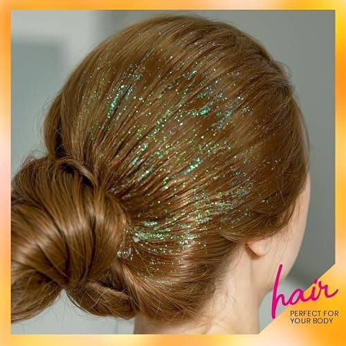 Teenitor Body Glitter, Face Glitter, Hair Glitter Gel, Holographic White Glitter for Face Body Makeup thumbnail 7