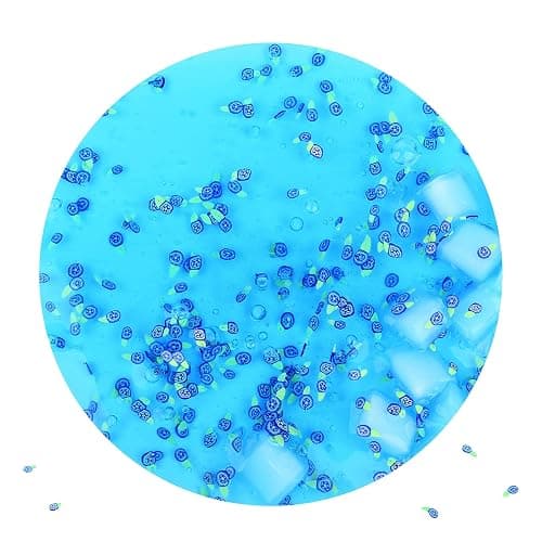 MKAKJWAW 7OZ Blue Clear Slime Jelly Cube Crystal Putty Non-Sticky Premade Stress Relief Toys Holiday Birthday Gifts Party Favor for Girls Boys thumbnail 3