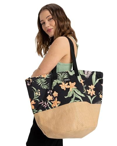 Roxy Women's Beach Tote Bag | Travel | Vacation | Straw | Lightweight | Breathable thumbnail 2