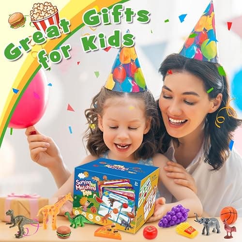 Montessori Sensory Toys for 2-6 Year Olds | 58-Piece Learning & Sorting Games with Mystery Box | Preschool Activities & Speech Therapy Gifts | Easter Basket Stuffers, Birthday Gifts for Boys & Girls thumbnail 2