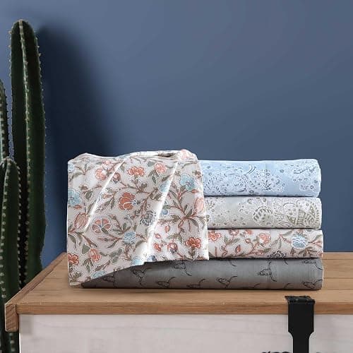Wrangler - Twin XL Size Sheet Set, Ultra-Soft & Wrinkle-Resistant Bedding for Year Round Comfort, Deep Pockets, Bed Sheets with Matching Fitted Sheet & Pillowcase (Steer Skulls Grey) thumbnail 8