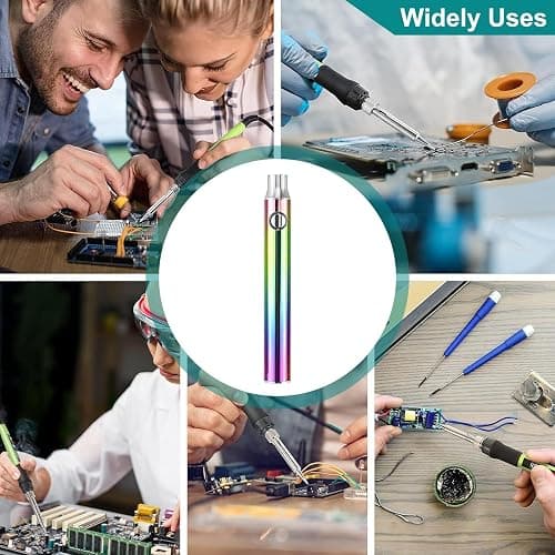 hurienta-Thread Soldering Iron Kits,350mAh Battery Cart Pen with USB Adapter Welding Tool Kits,Cordless Soldering Iron Kit,Fast Heating-Sold by hurienta thumbnail 4