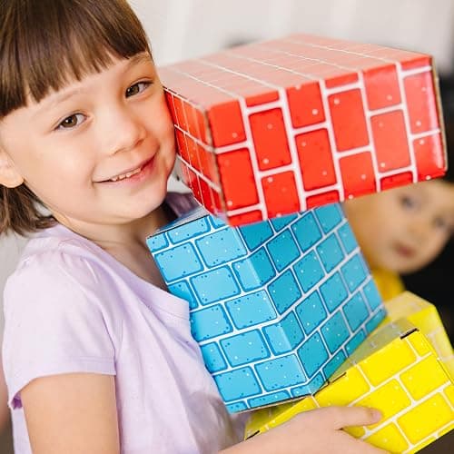 Melissa & Doug Jumbo Extra-Thick Cardboard Building Blocks - 40 Blocks in 3 Sizes thumbnail 3