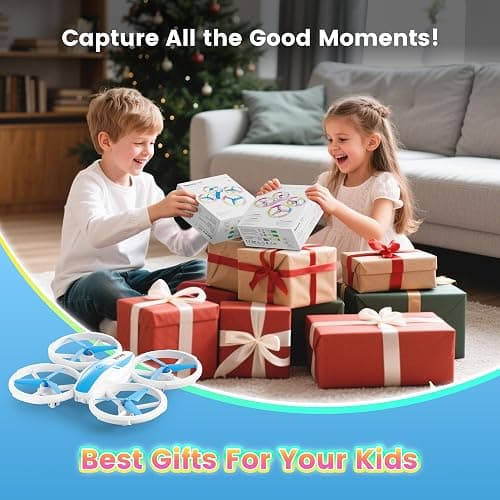 Mini Drone for Kids and Beginners with Fancy LED & Altitude Hold,Birthday Gift for Boys Girls,RC Drone with Propeller Protection,360°Flips,3 Speed Mode,Indoor Outdoor Mini Quadcopter Toy thumbnail 7