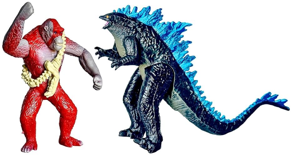 TwCare Set of 12 Godzilla x Kong: The New Empire Action Figures, Evolved Basic Exquisite Battle Roar B.E.A.S.T. Glove Shimo Frost Bite, Dinosaur Dragon Toys, Mecha King Ghidorah Cake Toppers Pack thumbnail 6