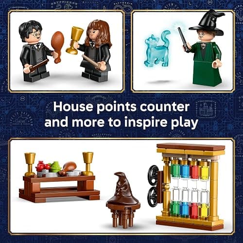 LEGO Harry Potter Hogwarts Castle: Sorting Hat Ceremony Building Toy for Boys, Girls - Pretend Play Set for Kids, Ages 7+ - W/4 Minifigures & Cat Patronus Toy Figure - Gift Idea for Birthdays - 76460 thumbnail 4