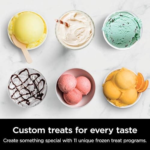 Ninja CREAMi Deluxe Ice Cream & Frozen Treat Maker, Includes (4) Family-Sized 24 oz. Tubs, for Ice Cream, Sorbet, Milkshakes, Frozen Yogurt, & More, 11-in-1, XL Capacity, Silver thumbnail 10