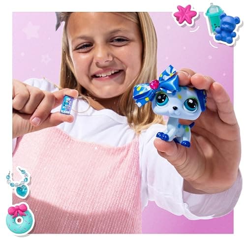 Littlest Pet Shop- Sweet & Stylish Bundle Set - Series 4 - Gen 7 Authentic LPS Bobble Head Toy Figure, Collectible Toy Animal, Ages 4+ thumbnail 7