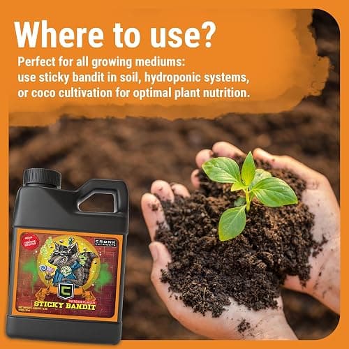 Cronk Nutrients Sticky Bandit Plant Food Carbohydrate – Boost Plants Flavour and Resin Production – Suitable for Soil, Soilless and, Hydroponic – Increase Aroma and Taste, 4L thumbnail 3