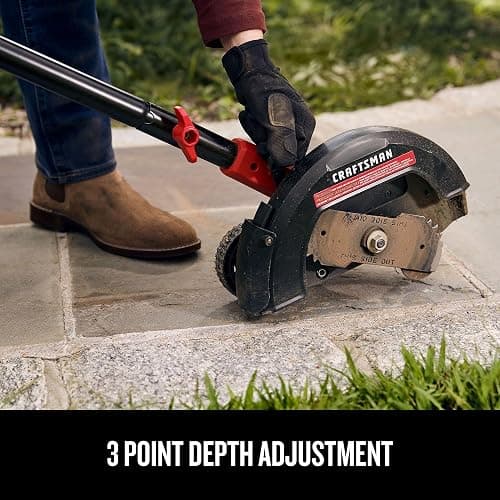 CRAFTSMAN 20V Edger Lawn Tool, Cordless Trencher, Bare Tool Only (CMCED400B) thumbnail 6