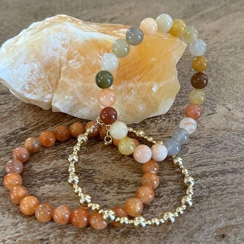 Wendy Kleiner Crystal Bracelet and Crystal Bracelet Stack – Healing Stone Beads – Small Size Beads - Spiritual Energy Jewelry – Elastic, Unisex, Gift-Ready thumbnail 6