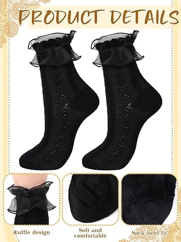 Fourluoo Lace Socks thumbnail 6