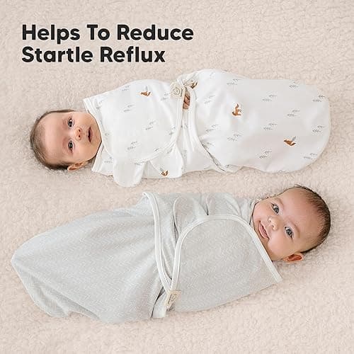 Baby Swaddle Sleep Sacks with Zipper - 3-Pack Swaddles for Newborns 0-3 Months, Infant, Baby Girls, Boys, Soft & Durable Newborn Sleep Sack, Easy Diaper Change Swaddling Blanket (Bumble Bear) - Bumble Bear - One Size thumbnail 8