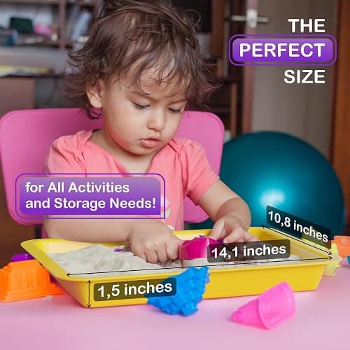DOODLE HOG Set of 8 Art Trays for Kids, Great for Crafts, Painting, Sand | Rainbow Tray for Classroom, Craft Trays for Kids Lego, Montessori thumbnail 2