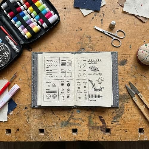HGUANGJ 2026 Upgraded Embroidery Stitch Book Kit, 106 Patterns Embroidery Kit for Beginners with Tools & Tutorials, Portable Hand Embroidery Book for Adults DIY Craft Lovers thumbnail 4