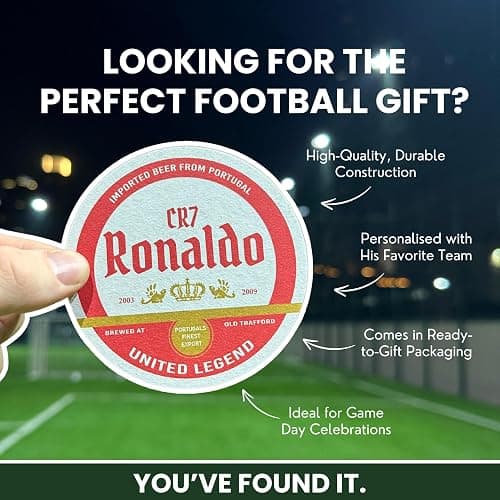 Man United Football Beer Mat Coasters - Perfect for a Gift or Present for Any Manchester United Fan (8-Pack) thumbnail 8