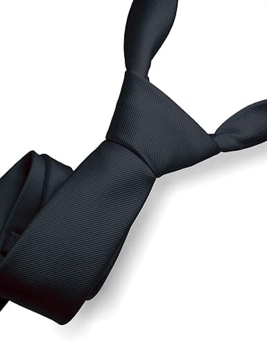 RBOCOTT Solid Color Tie Formal Necktie for Men thumbnail 2