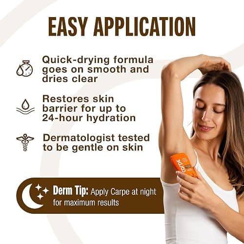 Carpe 100-Hour Antiperspirant Deodorant for Men, Sandalwood - 2 Pack | Dermatologist Tested - 100 Hr Sweat & Odor Control - Free from Baking Soda & Parabens - Clinical Strength Deodorant - 2 Pack thumbnail 7