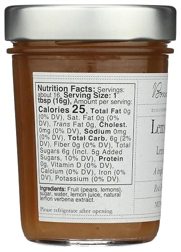 Bonnies Jams Lemon Pear with Lemon Verbena Jam, 8.75 OZ thumbnail 2