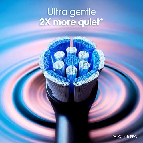 Oral-B Rechargeable Electric Toothbrush, iO Limited Simple Clean, 3 Cleaning Modes, Automatic Pressure Sensor to Protect Gums, Travel Case, Night Black thumbnail 6