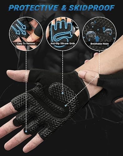 COFIT Breathable Workout Gloves, Antislip Weight Lifting Gym Gloves for Men Women, Superior Grip & Palm Protection for Weightlifting, Fitness, Exercise, Training thumbnail 3