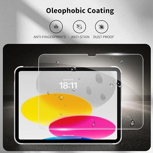 CACOE Case for iPad A16 11th/10th Generation + Screen Protector, Silver | (2025/2022) 11/10.9 inch Full Protective Tablet Cover for iPad 11/10 Gen thumbnail 3