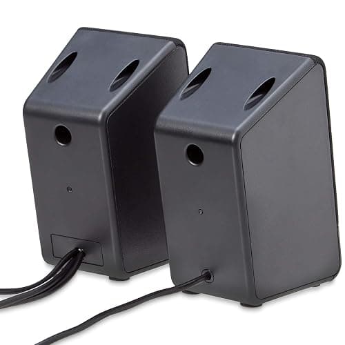 Amazon Basics USB-Powered Computer Speakers for Desktop or Laptop PC with Volume Control, Plug-N-Play, Black thumbnail 3