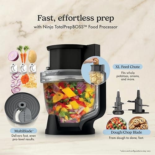 Ninja CrushBOSS 4-in-1 Blender, Processor & Auto Dicing, 1850PW, LB451BK1 | Ninja's most powerful all-in-one system. CrushBOSS + Dicing: full-size & personal blends, food processing & auto dicing. thumbnail 9