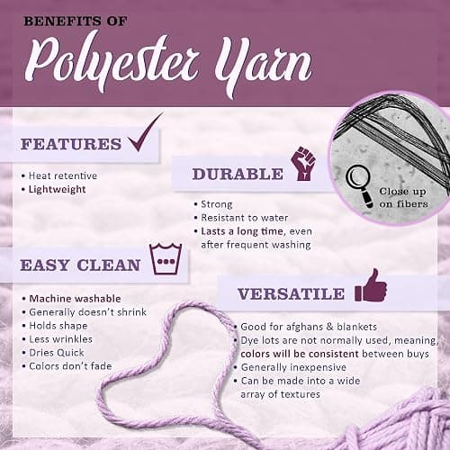 JubileeYarn Fun Finger Loops Yarn - Polyester Jumbo Weight Loop Yarn - 100g/Skein - Hypnos - 6 Skeins thumbnail 6