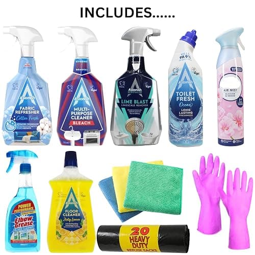 12 Piece Cleaning Products Bundle, All-in-One Home Cleaning Kit for Kitchen, Bathroom, Windows, Limescale remover & General Surfaces | Spanish cleaning products, Blitz Cleaning Supplies thumbnail 2