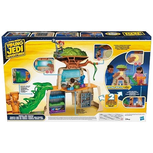 Star Wars: Young Jedi Adventures Tenoo Jedi Temple, 20-Inch-Tall Playset with Lights & Sounds, 2 Action Figures, Preschool Toys for 3 Year Old Boys & Girls & Up thumbnail 12
