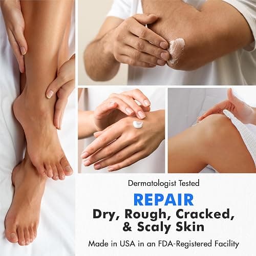Ebanel Urea Cream 40% plus Salicylic Acid 2%, Foot Cream for Dry Cracked Heels Feet Knees Elbows Hands, Foot Dead Skin Cuticle Callus Remover Toenail Softener, Keratolytic Skin Barrier Repair thumbnail 4
