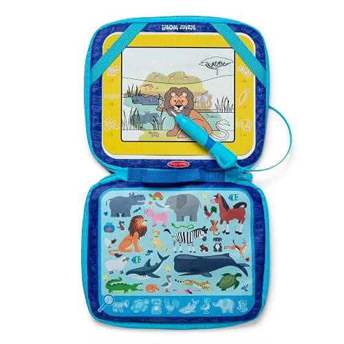 Melissa & Doug Water Wow! Take-Along Reusable Color-Reveal Drawing Set Mess-Free Multi-Activity Pad with Water PenTravel Toy for Toddlers & Kids Ages 3+ thumbnail 6